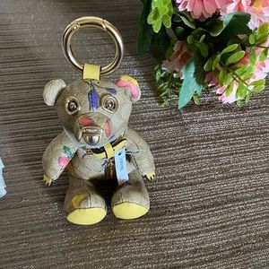Coach Teddy Bear charm with dreamy veggie print🌸💕